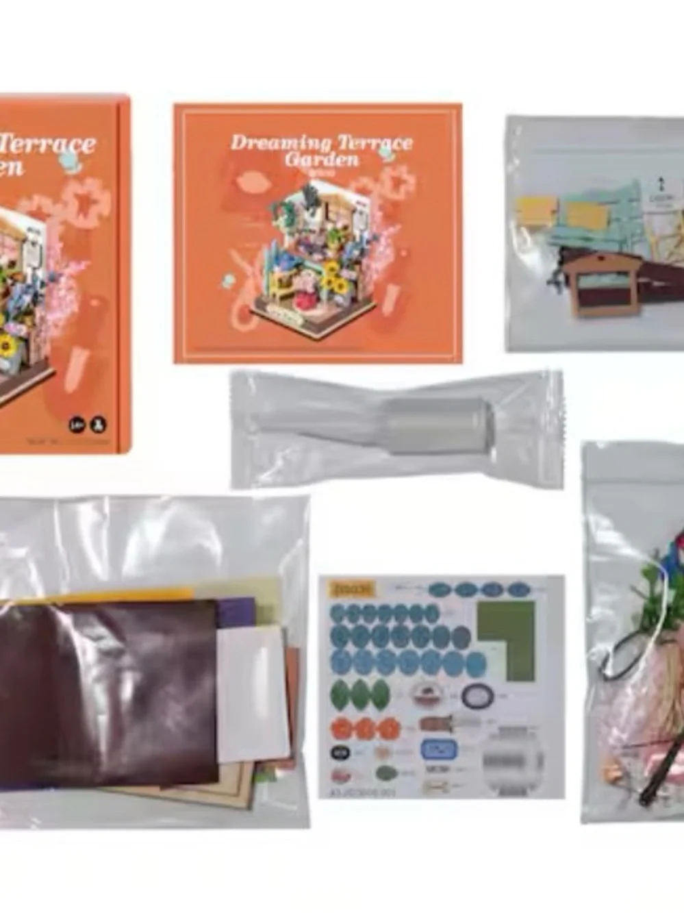 Rolife Dreaming Terrace Garden Miniature DIY Kit 3D Puzzle Diorama New Sealed